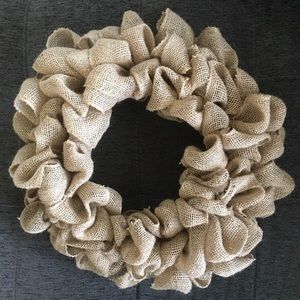 Burlap wreath
